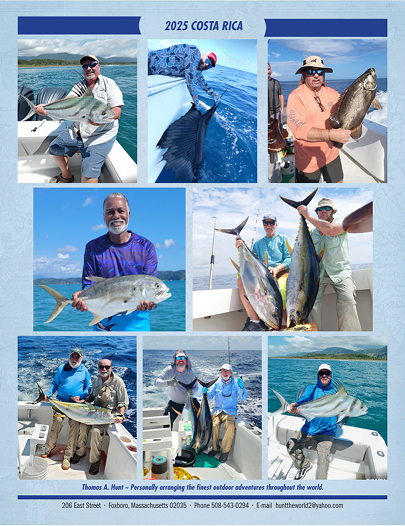 Collage of fishing in Costa Rica
