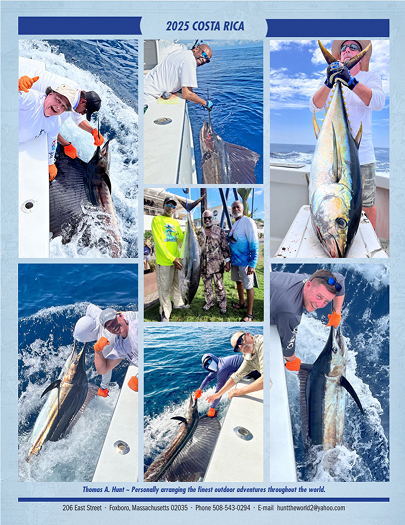 Collage of fishing in Costa Rica